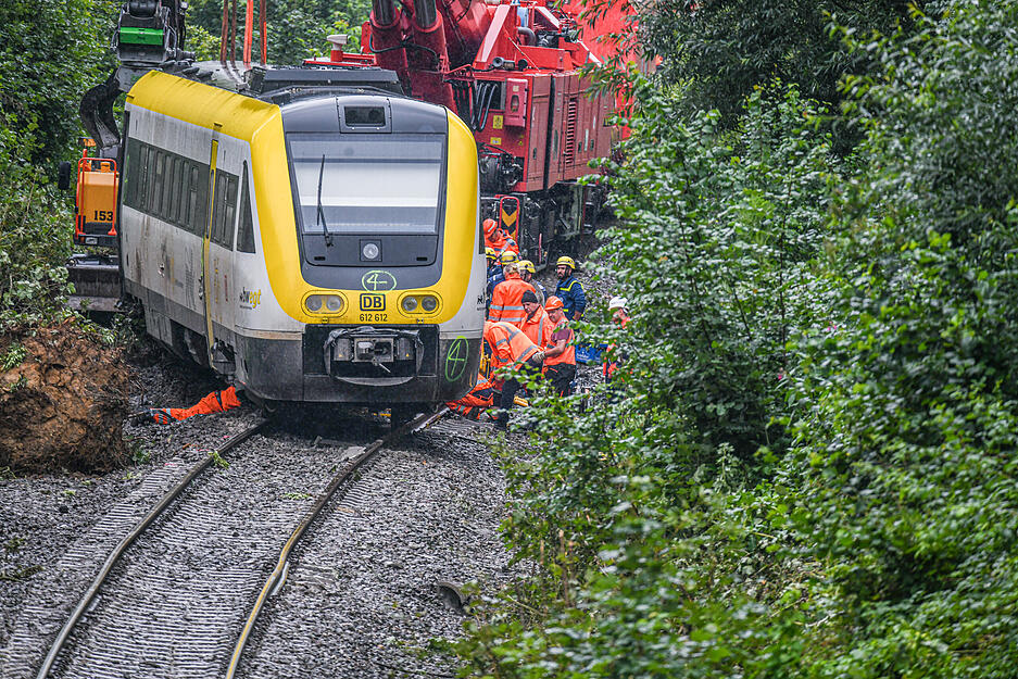 Der letzte Waggon wurde geborgen.