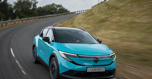 Der Nissan Leaf kehrt im Frühjahr 2026 als Crossover-Coupé zurück.