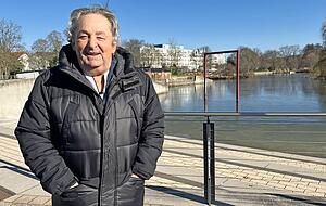 Der über Deutschland hinaus bekannte Hochseilartist Johann Traber war zur Kur in Bad Rappenau. Der über Deutschland hinaus bekannte Hochseilartist Johann Traber war zur Kur in Bad Rappenau.