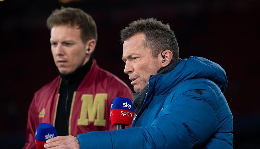 Sky-Experte Lothar Matthäus (r.) und Julian Nagelsmann.
