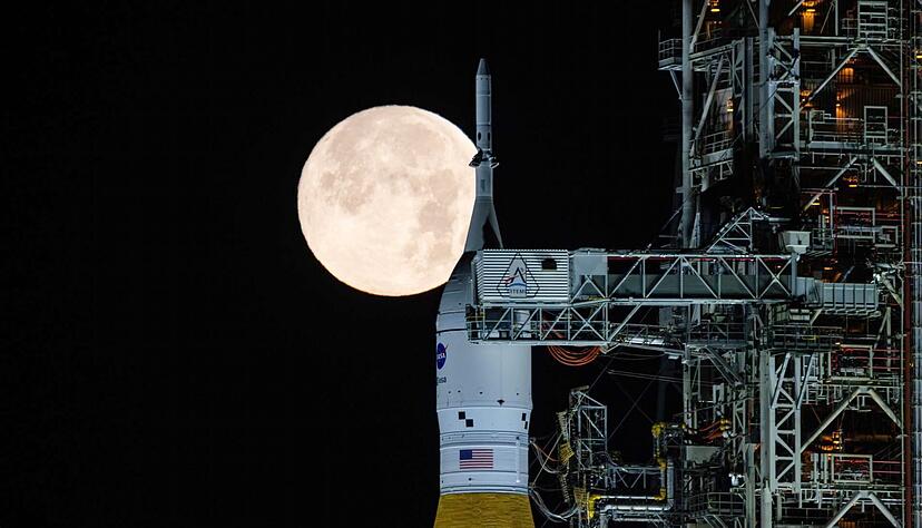 Mit der Mission &laquo;Artemis 2&raquo; sollen vier Astronauten bald in Richtung Mond fliegen. (Archivbild)