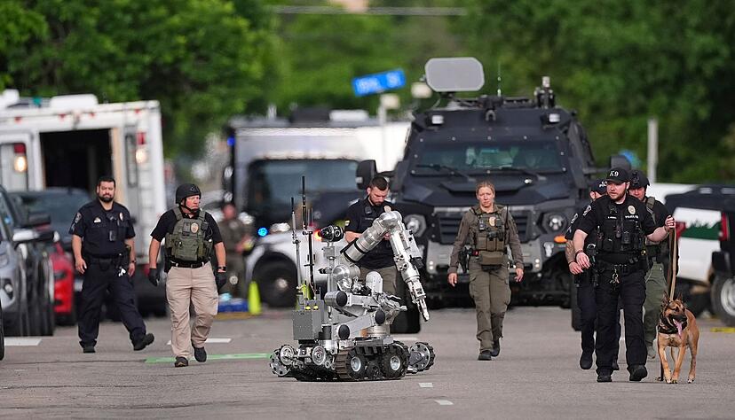 Der mutma&szlig;liche T&auml;ter soll laut Zeugen &laquo;Free Palestine&raquo; gerufen haben.