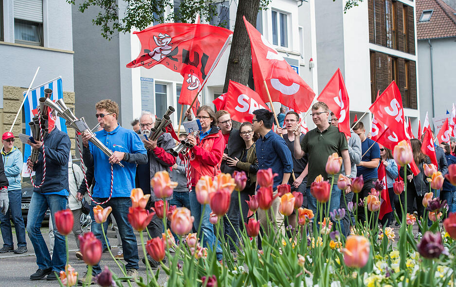 1.-Mai-Demo in Heilbronn