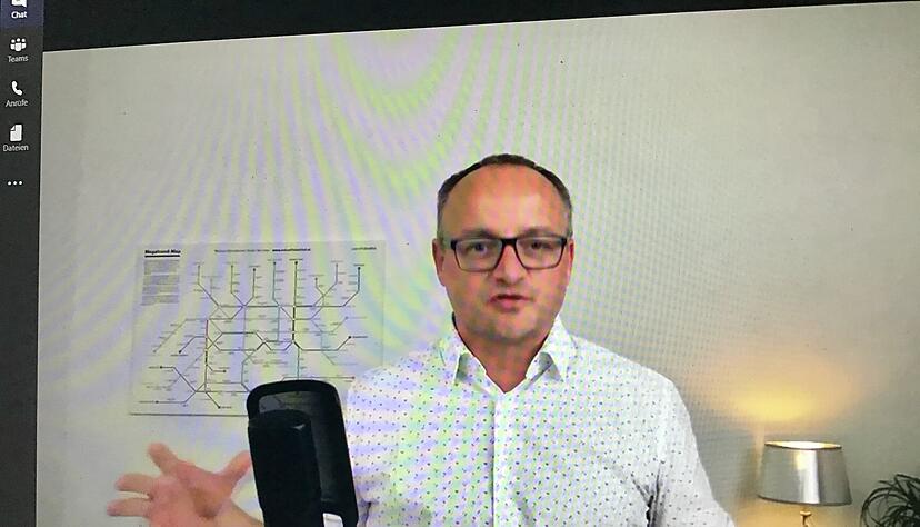 Der Trendforscher Harry Gatterer beim Online-Kongress zur Zukunft nach der Corona-Krise.
Foto: Gleichauf