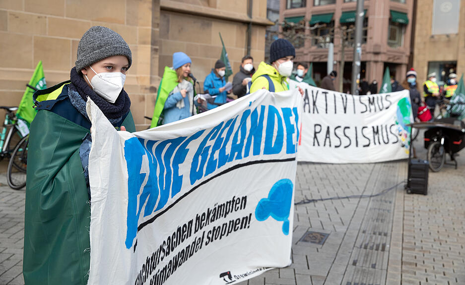 Kundgebung in Heilbronn zum Globalen Klimaaktionstag