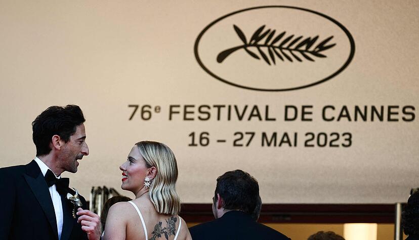 Hollywood-Glamour in Cannes:&nbsp;Adrien Brody und Scarlett Johansson.
