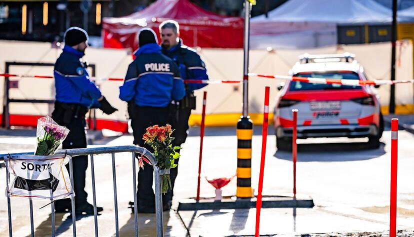 Die Polizei sperrte den Ungl&uuml;cksort weitr&auml;umig ab.