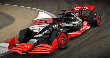 Mit einem Showcar hat Audi bereits gezeigt, wie eine mögliche Lackierung des Formel-1-Rennwagens aussehen könnte. Mit einem Showcar hat Audi bereits gezeigt, wie eine mögliche Lackierung des Formel-1-Rennwagens aussehen könnte.