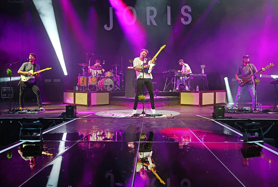 Eine leidenschaftliche Show war das Konzert von Joris bei Haigern Live am Sonntagabend.