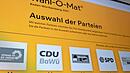Der Wahl-O-Mat soll die Entscheidung zwischen Parteien erleichtern.