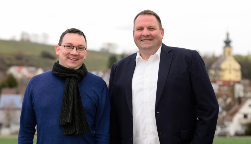 Deutsche-Energie-Gesch&auml;ftsf&uuml;hrer Tillmann Raith (l.) und Vertriebsleiter Olaf Ruppe. Foto: Archiv/Gleichauf