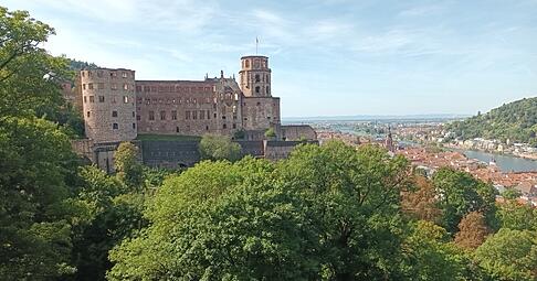 Die Ruine des Heidelberger Schlosses ist eine der meistbesuchten Sehenswürdigkeiten des Landes. Östlich davon könnte theoretisch ein Atom-Endlager gebaut werden.