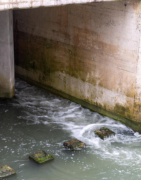 Es rauscht und sprudelt im Tosbecken, als der "Stöpsel" gezogen wird.