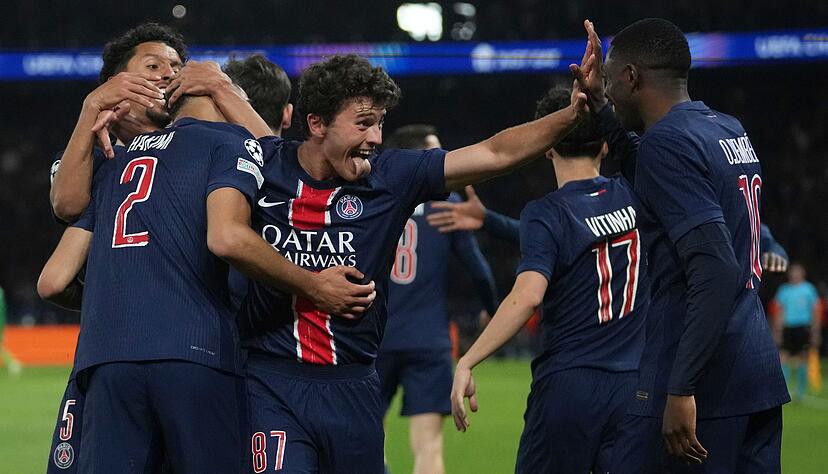 Junge Profis wie João Neves (Mitte) statt der ganz großen Stars haben Paris Saint-Germain in das Finale der Champions League geführt.