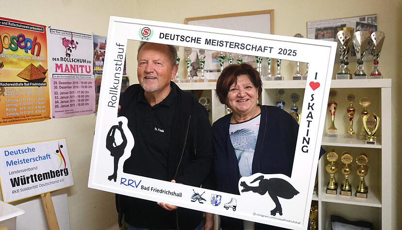 Bei Hanspeter und Rita Friede läuft die Organisation der Deutschen Meisterschaft im Rollkunstlaufen in Bad Friedrichshall zusammen.