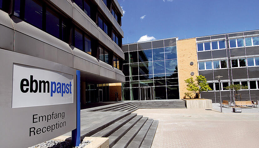 Die EBM-Papst-Zentrale in Mulfingen. Foto: EBM-Papst Die EBM-Papst-Zentrale in Mulfingen. Foto: EBM-Papst