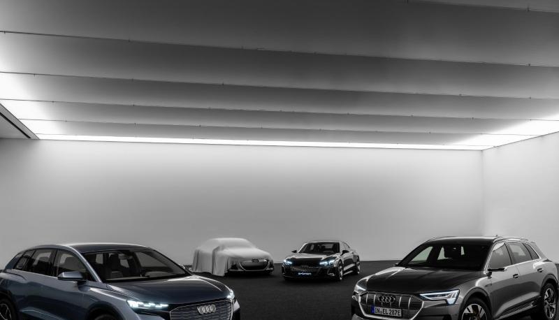 Die Konzepte gibt es schon: Audi plant eine E-Offensive mit neuen Stromer-Modellen und vier verschiedenen Plattformen als Basis.