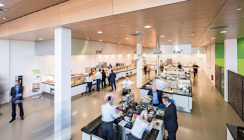 Das Betriebsrestaurant des Neckarsulmer IT-Dienstleisters Bechtle z&auml;hlt nach den Ergebnissen einer Jury zu den zehn besten Deutschlands.
Foto: Bechtle