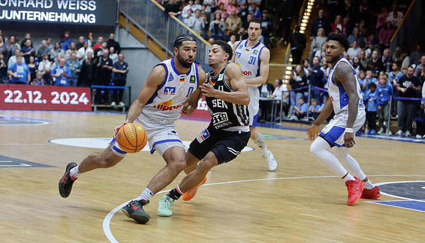 Tyreese Blunt war gegen Wolmirstedt Topscorer der Hakro Merlins Crailsheim. Tyreese Blunt war gegen Wolmirstedt Topscorer der Hakro Merlins Crailsheim.