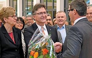 B&uuml;rgermeister Volker Schiek wurde im Januar wiedergew&auml;hlt.
Foto: Archiv/Mugler