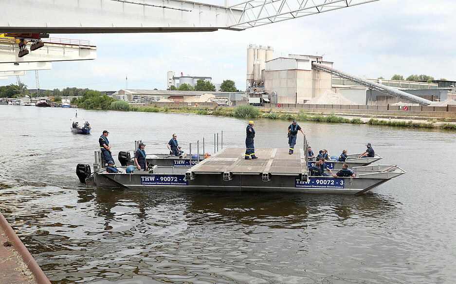 THW probt den Ernstfall in Heilbronn