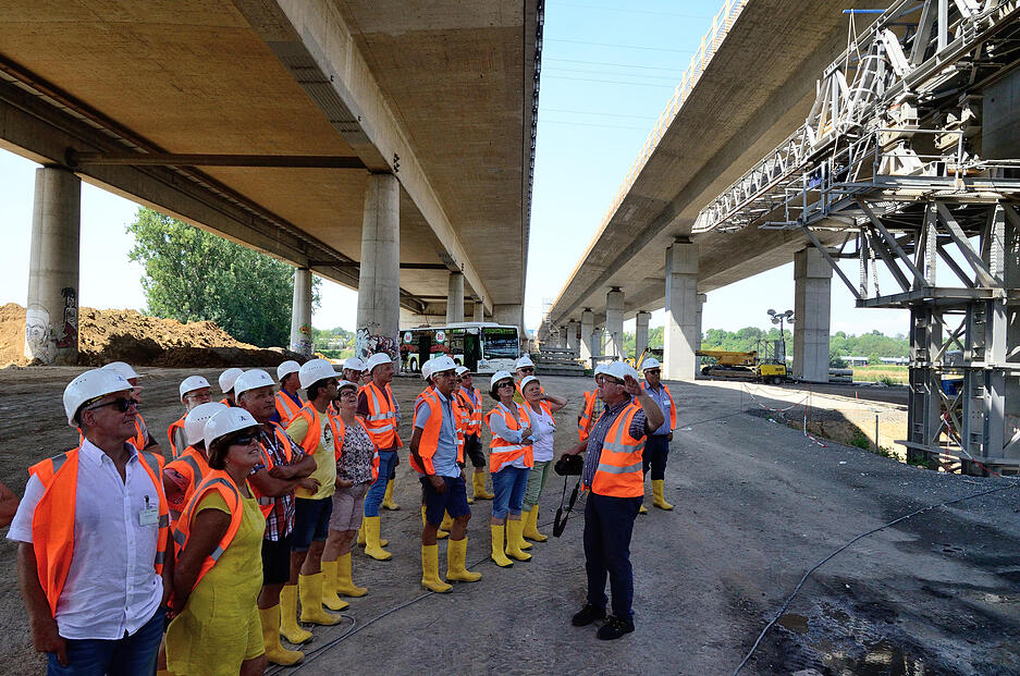 Stimme-Lesersommer: Besuch auf der A6-Baustelle Neckartalübergang