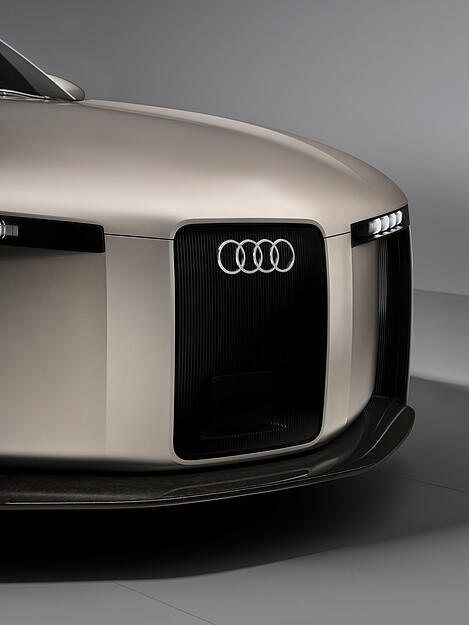 Zentrales Element soll auch bei künftigen Modellen von Audi der Vertical Frame sein - ein vertikal ausgerichteter Rahmen in der Fahrzeugmitte, bei dem die vier Audi-Ringe dominieren.