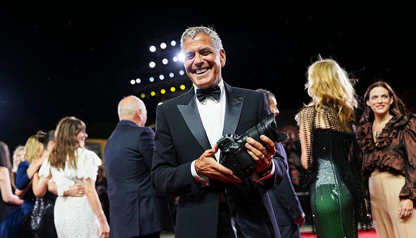Trotz Krankheit mit guter Laune: George Clooney.