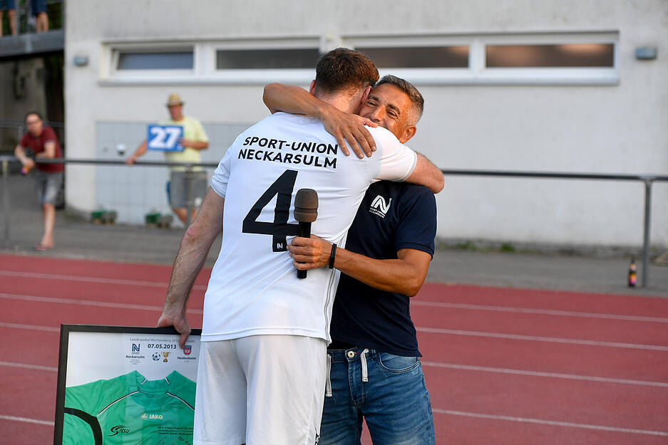Emotion pur beim Abschiedsspiel von Marcel Susser in Neckarsulm. Emotion pur beim Abschiedsspiel von Marcel Susser in Neckarsulm.