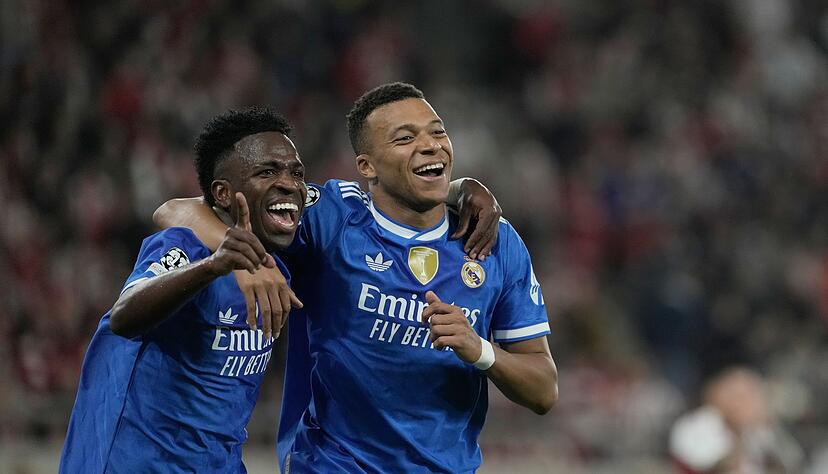 Real-Star Kylian Mbappé (rechts) erlebte einen überragenden Abend.