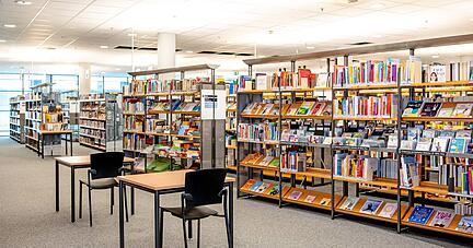 Nach dem Umbau soll die Stadtbibliothek im K3 über mehr Platz und ein größeres Angebot verfügen.
Foto: Christiana Kunz