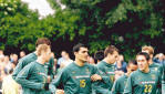 Die australischen Fußballer trainierten im Öhringer Stadion.Foto: Archiv/Veigel