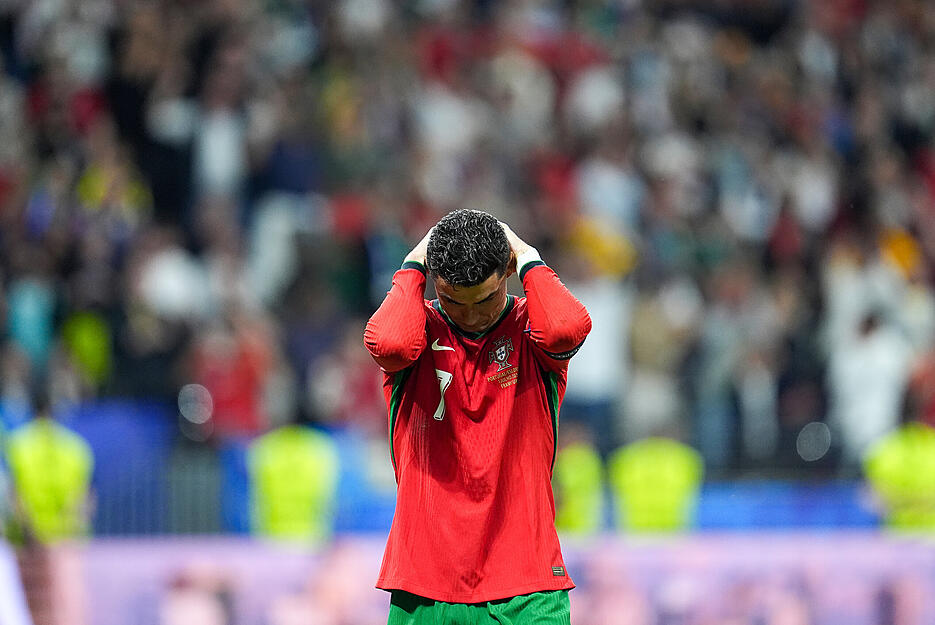 Cristiano Ronaldo hat gegen Slowenien eine Elfmeter verschossen.