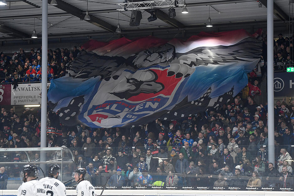 Vor dem Spiel gab es eine Choreo der Fans der Heilbronner Falken. Vor dem Spiel gab es eine Choreo der Fans der Heilbronner Falken.