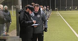 Co-Trainer Matteo Battista gibt die Verantwortung beim VfR Heilbronn ab. Der ab morgen wirkende Chefcoach Andreas Lechner muss jetzt gleich die Gro&szlig;baustelle schlie&szlig;en.