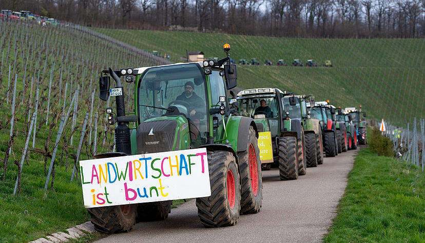 Die Bauernproteste am Wartberg haben die Unzufriedenheit der Landwirte mit der Bundespolitik gezeigt. Die Bauernproteste am Wartberg haben die Unzufriedenheit der Landwirte mit der Bundespolitik gezeigt.