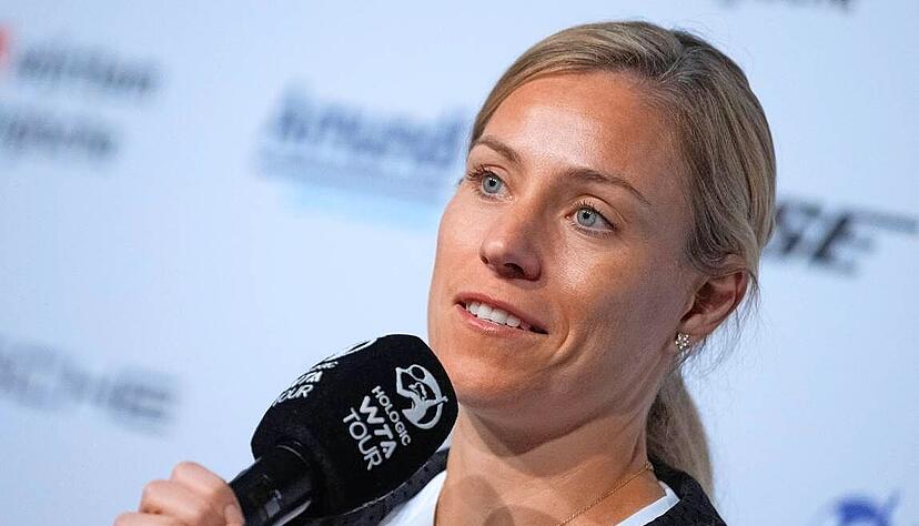 Ist nach der ersten Reise ohne ihre Tochter körperlich angeschlagen: Angelique Kerber, die am Mittwochabend auf Ex-US-Open-Siegerin Emma Raducanu trifft.
Foto: dpa