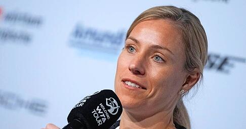 Ist nach der ersten Reise ohne ihre Tochter körperlich angeschlagen: Angelique Kerber, die am Mittwochabend auf Ex-US-Open-Siegerin Emma Raducanu trifft.
Foto: dpa