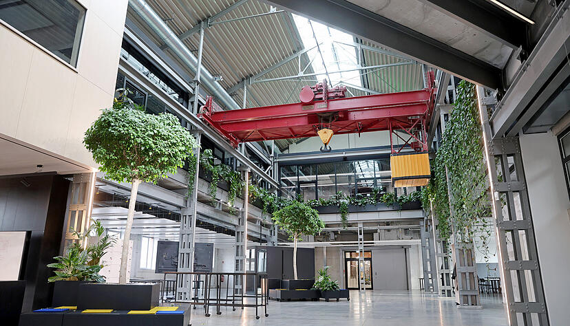 Der Open Space in der ehemaligen Maschinenfabrik Weipert steht allen offen, die zusammen lernen wollen.