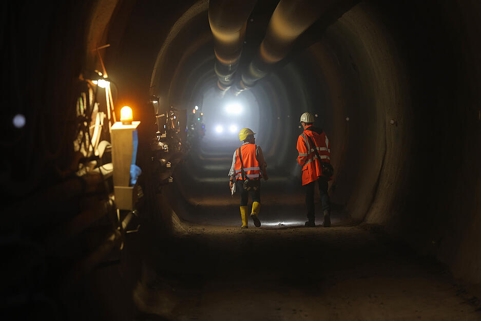 So sieht der Stollen derzeit von Innen aus.
