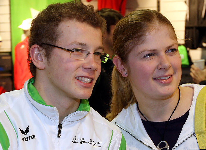 2009: Turn-Ass Fabian Hamb&uuml;chen ist im Messe- und Eventcenter Redblue von Intersport zu Gast.