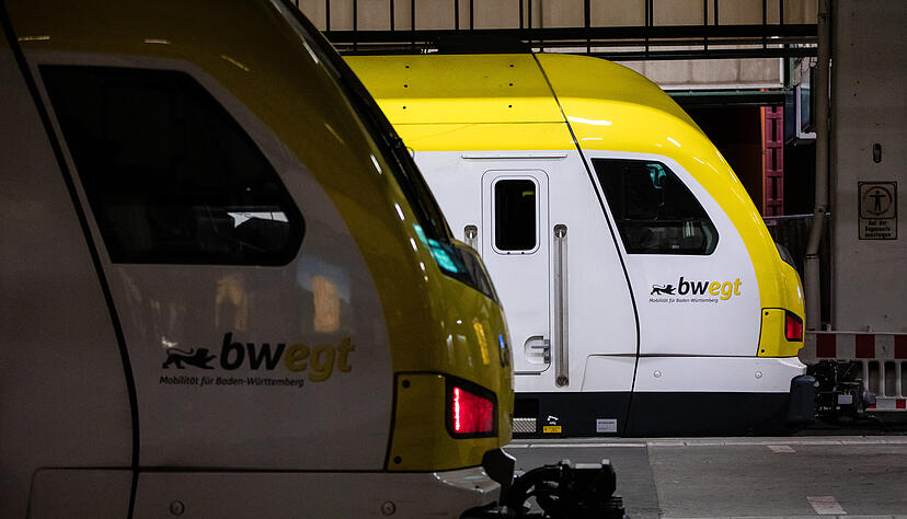 Bahnlinien der SWEG in der Region Heilbronn sind vom Streik massiv betroffen.