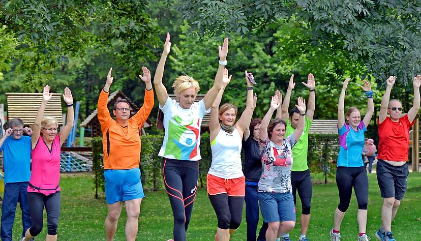 Laufanfänger und Fortgeschrittene sind bei der Stimme-Aktion mit der Olympiasiegerin dabei.Fotos: Mario Berger