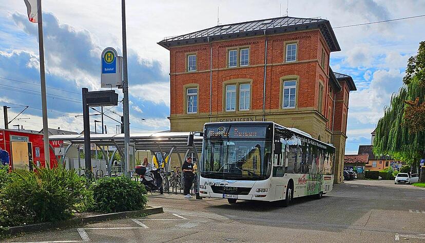 Am Bahnhof in Schwaigern hält im kommenden Jahr eine neue Buslinie.