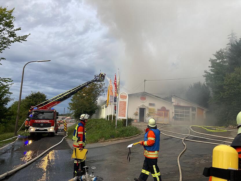 Brand Gewerbebetrieb Oberkessach Brand Gewerbebetrieb Oberkessach