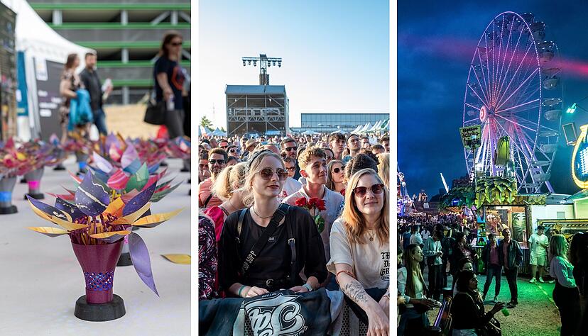 In Heilbronn findet zum dritten Mal das KI-Festival statt (von links), in Künzelsau stehen nationale und internationale Musikstars auf der Bühne und in Bad Wimpfen findet der traditionelle Talmarkt statt.