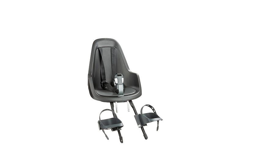 Testsieger bei den Frontsitzen mit der Note 2,3 ist der «Bobike Go Mini» (63 Euro). Testsieger bei den Frontsitzen mit der Note 2,3 ist der «Bobike Go Mini» (63 Euro).