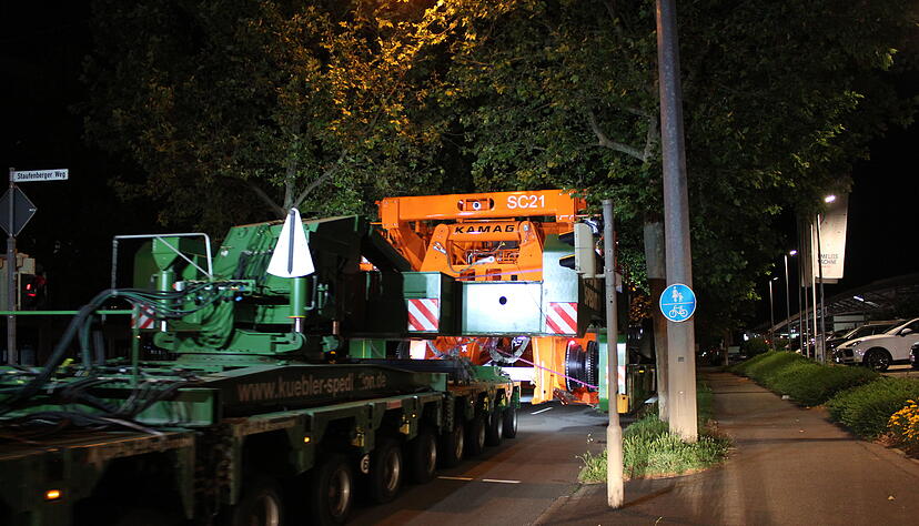 Schwertransport durch die Region Schwertransport durch die Region