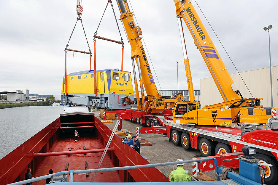 Schwertransport von Weinsberg über Heilbronn nach Brasilien