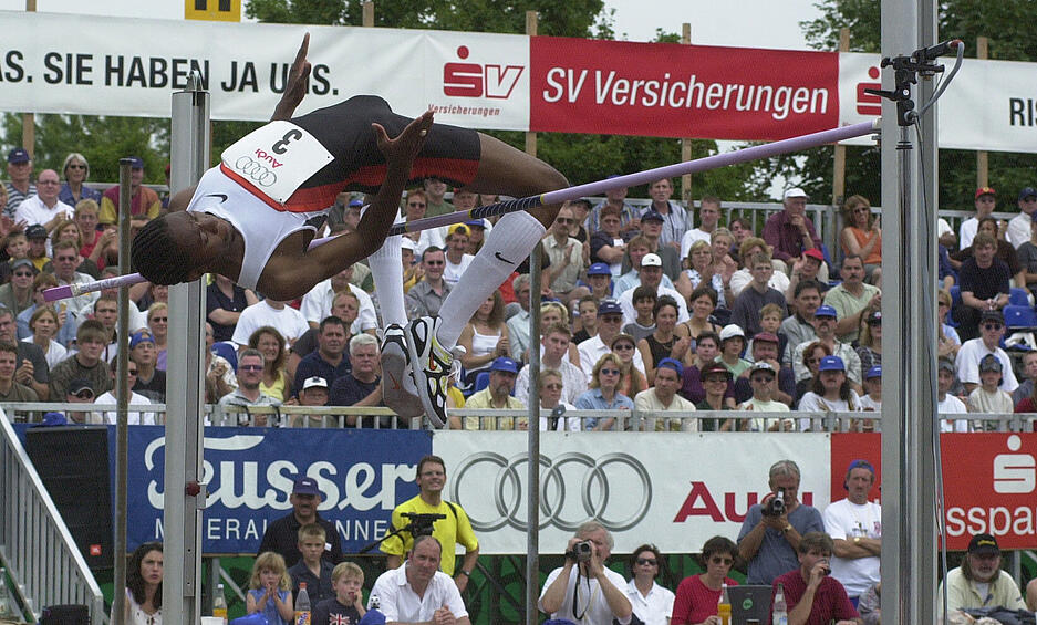 Mark Boswell beim Hochsprung Meeting im Jahr 2000.